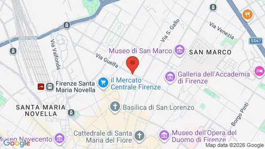 Apartments for rent i Florence - kort over placeringen