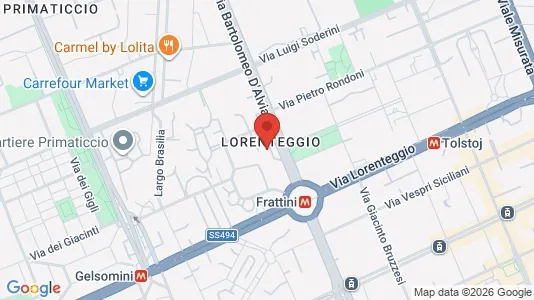 Rooms for rent i Milano Zona 6 - Barona, Lorenteggio - kort over placeringen
