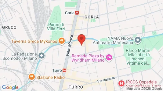 Rooms for rent i Milano Zona 2 - Stazione Centrale, Gorla, Turro, Greco, Crescenzago - kort over placeringen