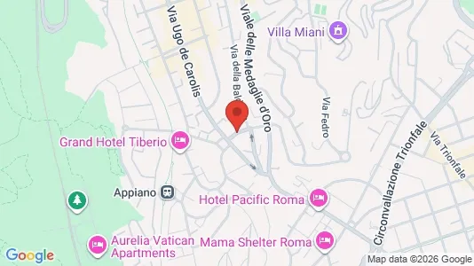 Apartments for rent i Roma Municipio XIV – Monte Mario - kort over placeringen