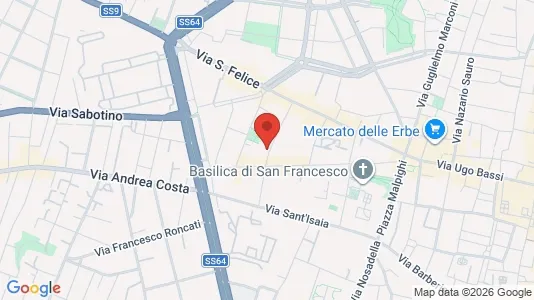 Apartments for rent i Bologna - kort over placeringen