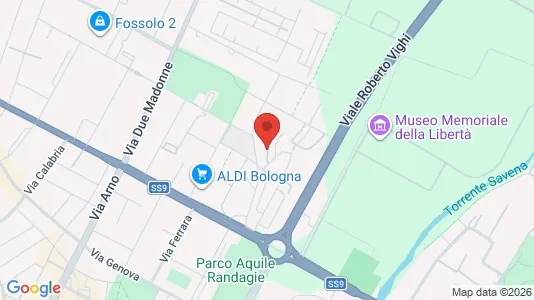Rooms for rent i Bologna - kort over placeringen