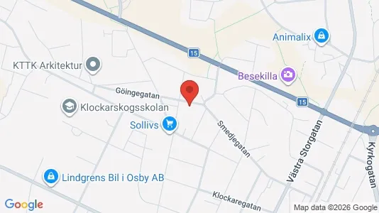 Apartments for rent i Osby - kort over placeringen