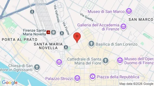 Rooms for rent i Florence - kort over placeringen