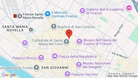 Apartments for rent i Florence - kort over placeringen