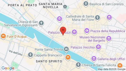 Apartments for rent i Florence - kort over placeringen