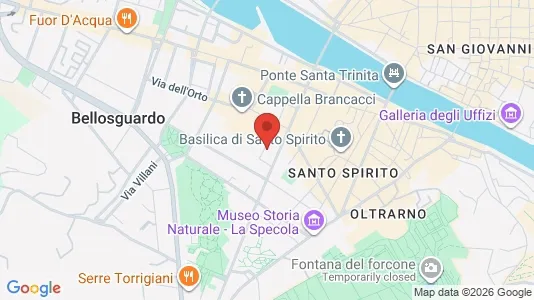 Apartments for rent i Florence - kort over placeringen