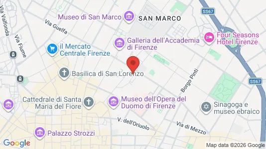 Apartments for rent i Florence - kort over placeringen