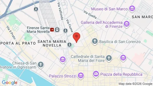 Apartments for rent i Florence - kort over placeringen