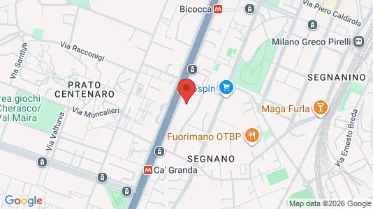 Apartments for rent i Milano Zona 2 - Stazione Centrale, Gorla, Turro, Greco, Crescenzago - kort over placeringen
