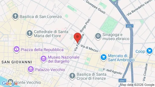 Apartments for rent i Florence - kort over placeringen