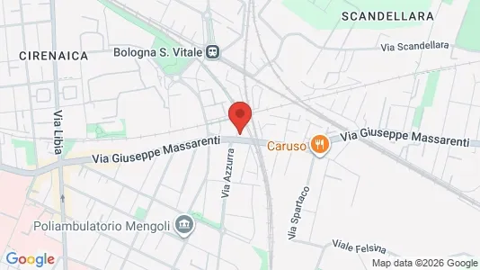 Apartments for rent i Bologna - kort over placeringen