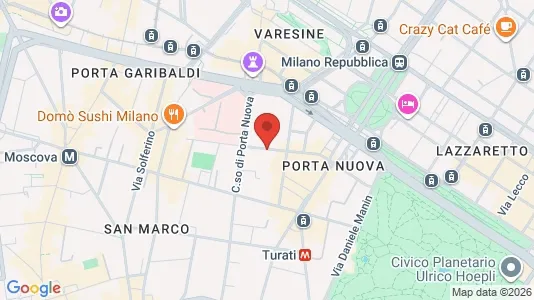 Apartments for rent i Milano Zona 1 - Centro storico - kort over placeringen
