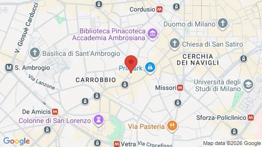 Apartments for rent i Milano Zona 1 - Centro storico - kort over placeringen