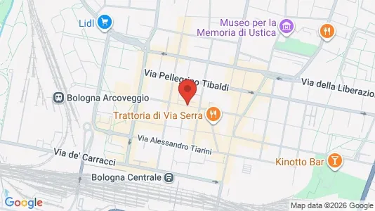 Apartments for rent i Bologna - kort over placeringen