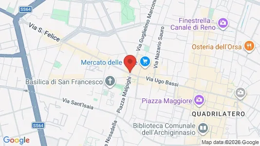 Apartments for rent i Bologna - kort over placeringen