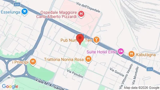 Apartments for rent i Bologna - kort over placeringen