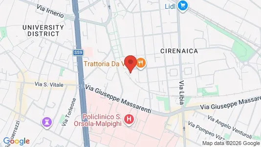 Apartments for rent i Bologna - kort over placeringen