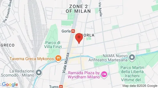 Rooms for rent i Milano Zona 2 - Stazione Centrale, Gorla, Turro, Greco, Crescenzago - kort over placeringen