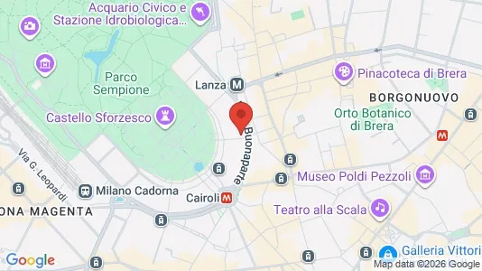 Apartments for rent i Milano Zona 1 - Centro storico - kort over placeringen