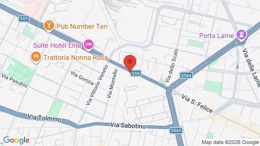 Apartments for rent i Bologna - kort over placeringen