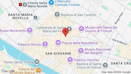 Apartments for rent i Florence - kort over placeringen