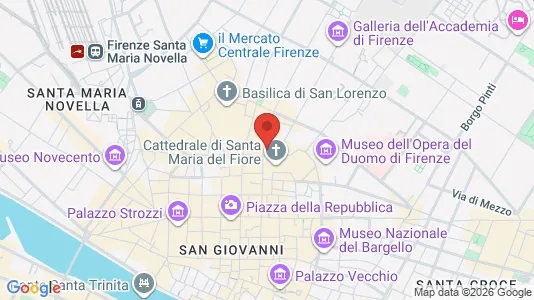 Apartments for rent i Florence - kort over placeringen