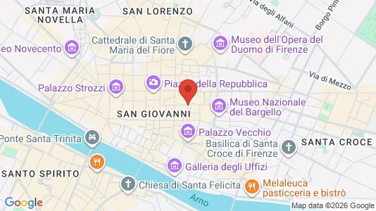 Apartments for rent i Florence - kort over placeringen
