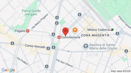 Rooms for rent i Milano Zona 1 - Centro storico - kort over placeringen
