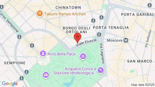 Apartments for rent i Milano Zona 1 - Centro storico - kort over placeringen
