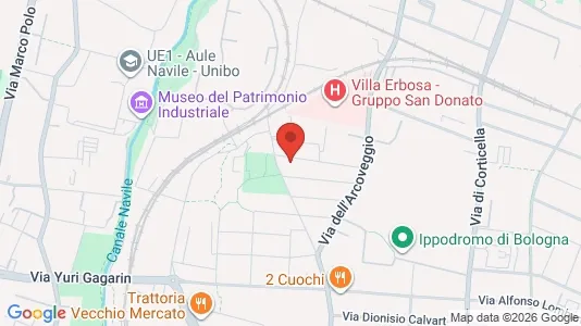 Apartments for rent i Bologna - kort over placeringen