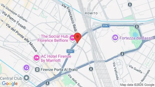 Apartments for rent i Florence - kort over placeringen