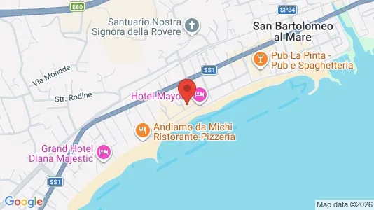 Apartments for rent in San Bartolomeo al Mare - Photo from Google Street View
