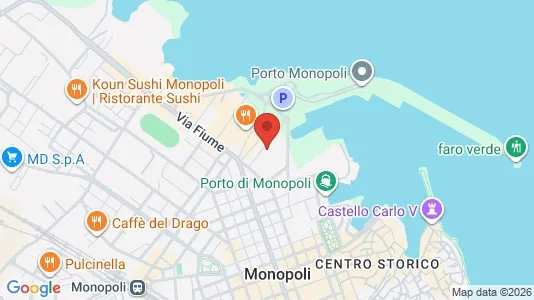 Apartments for rent i Monopoli - kort over placeringen