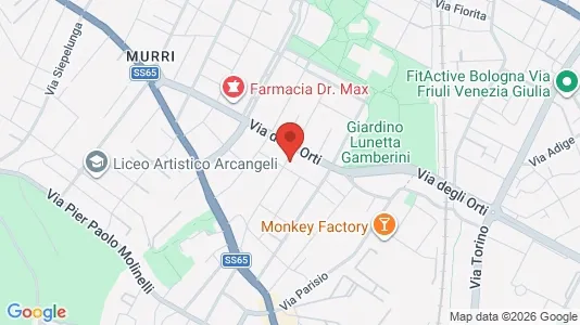 Apartments for rent i Bologna - kort over placeringen