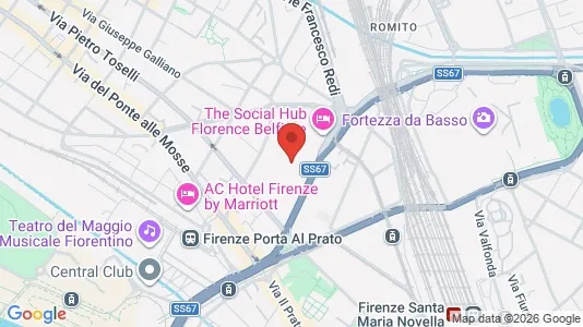 Apartments for rent i Florence - kort over placeringen