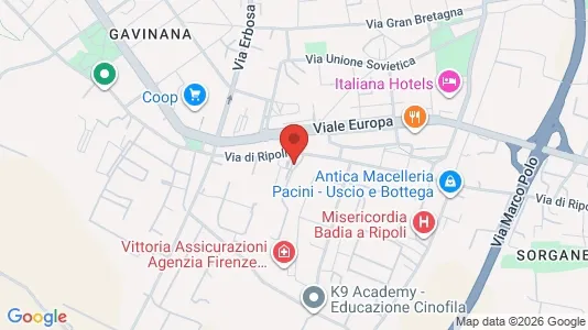 Rooms for rent i Florence - kort over placeringen