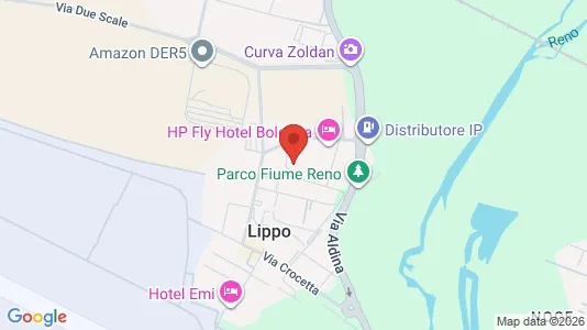 Apartments for rent i Calderara di Reno - kort over placeringen
