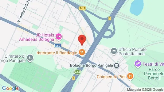Apartments for rent i Bologna - kort over placeringen