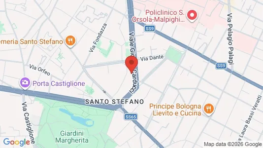 Apartments for rent i Bologna - kort over placeringen