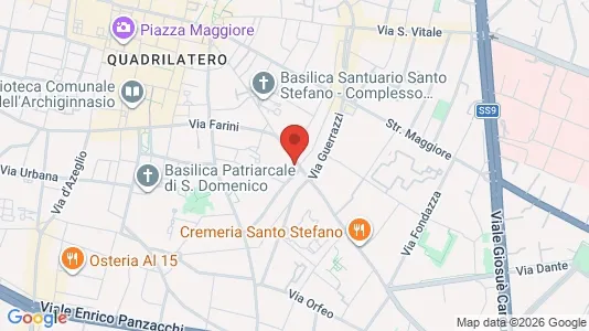 Apartments for rent i Bologna - kort over placeringen