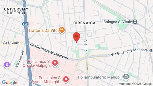 Apartments for rent i Bologna - kort over placeringen