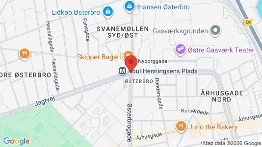 Rooms for rent i Østerbro - kort over placeringen
