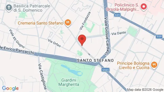 Apartments for rent i Bologna - kort over placeringen