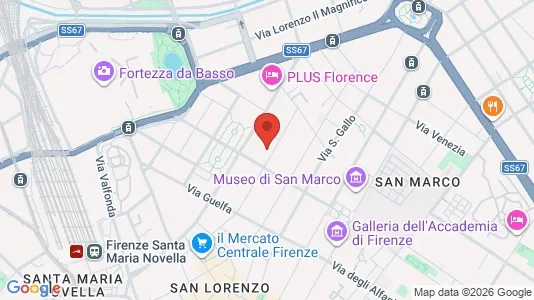 Apartments for rent i Florence - kort over placeringen