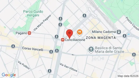 Rooms for rent i Milano Zona 1 - Centro storico - kort over placeringen
