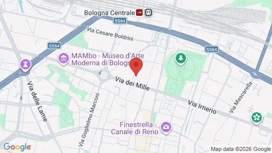 Apartments for rent i Bologna - kort over placeringen