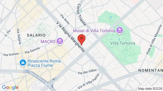 Rooms for rent i Roma Municipio II – Parioli/Nomentano - kort over placeringen