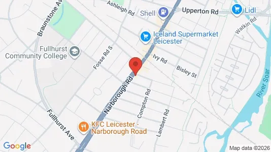 Rooms for rent in Leicester - Leicestershire - Photo from Google Street View