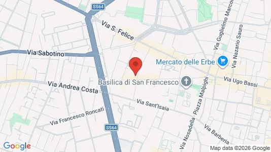 Apartments for rent i Bologna - kort over placeringen